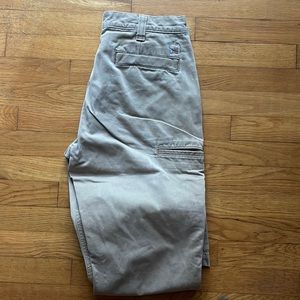 CARHARTT cargos/work pants khaki color mens SIZE 34x32